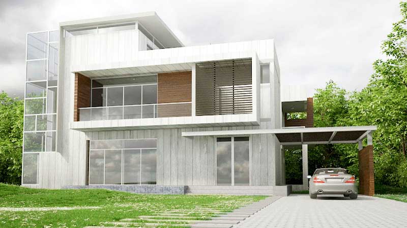 3d house rendering