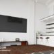 3D visualization of the interior of an apartment in a modern style