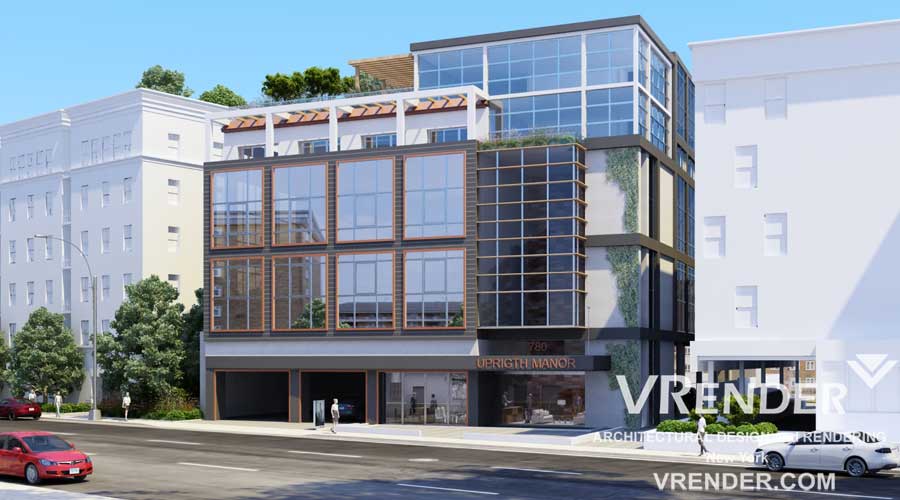 Exterior Commercial 3d Rendering Services