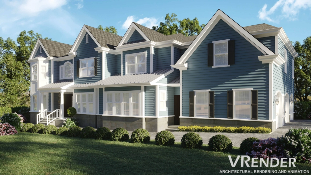 3D exterior rendering real estate has helped create detailed pictures for display
